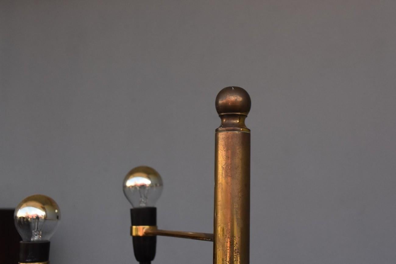 1980 Helical Bronze Floor Lamp by Gino Sarfati For Sale 1