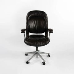 1980 Herman Miller Equa Chefschreibtischstuhl mit hoher Rückenlehne von Bill Stumpf aus Leder