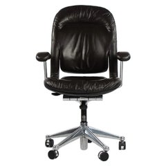 1980 Herman Miller Equa Chefschreibtischstuhl mit hoher Rückenlehne von Bill Stumpf aus Leder