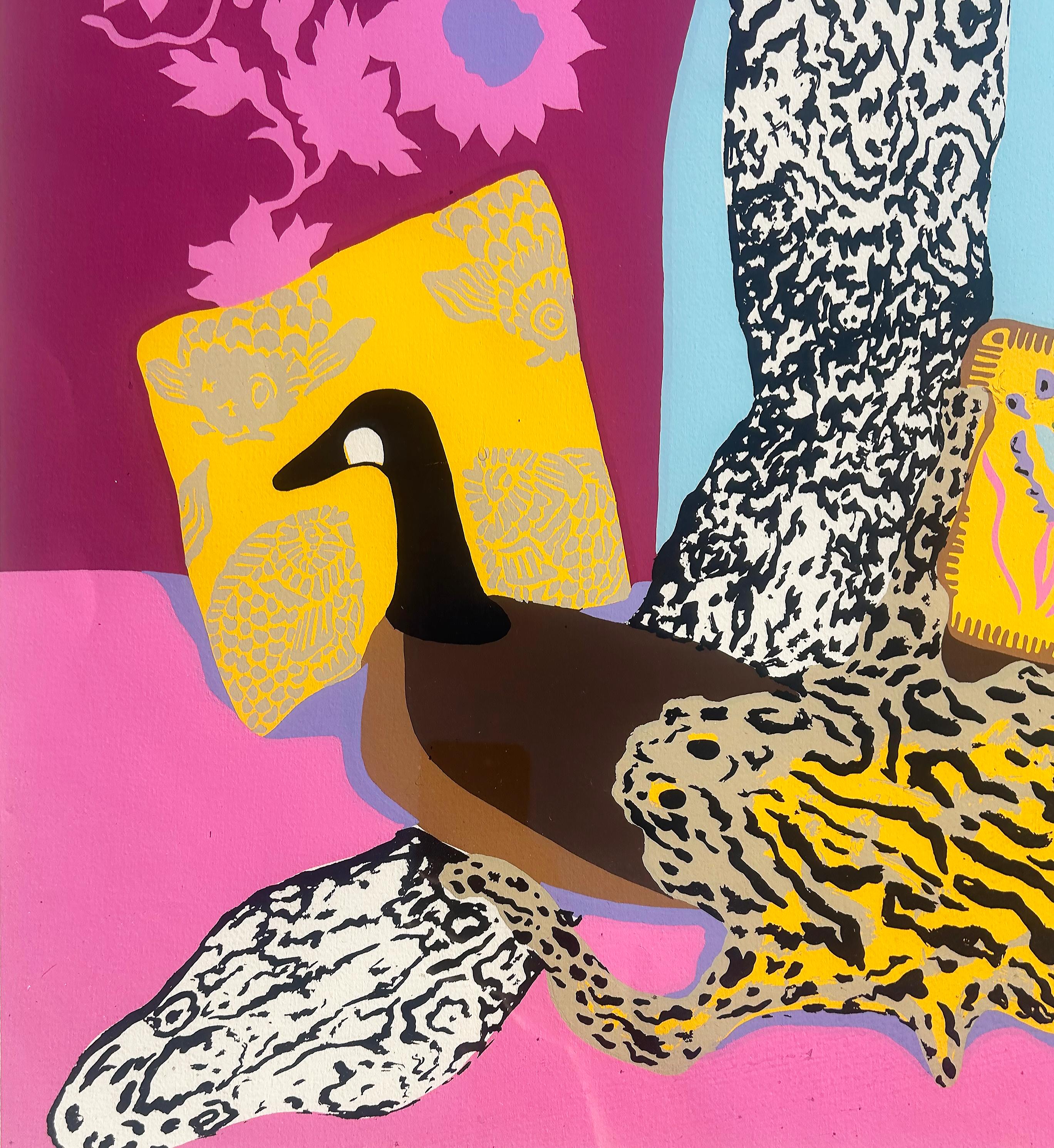  1980 Hunt Slonem Pop Art Screen Print 