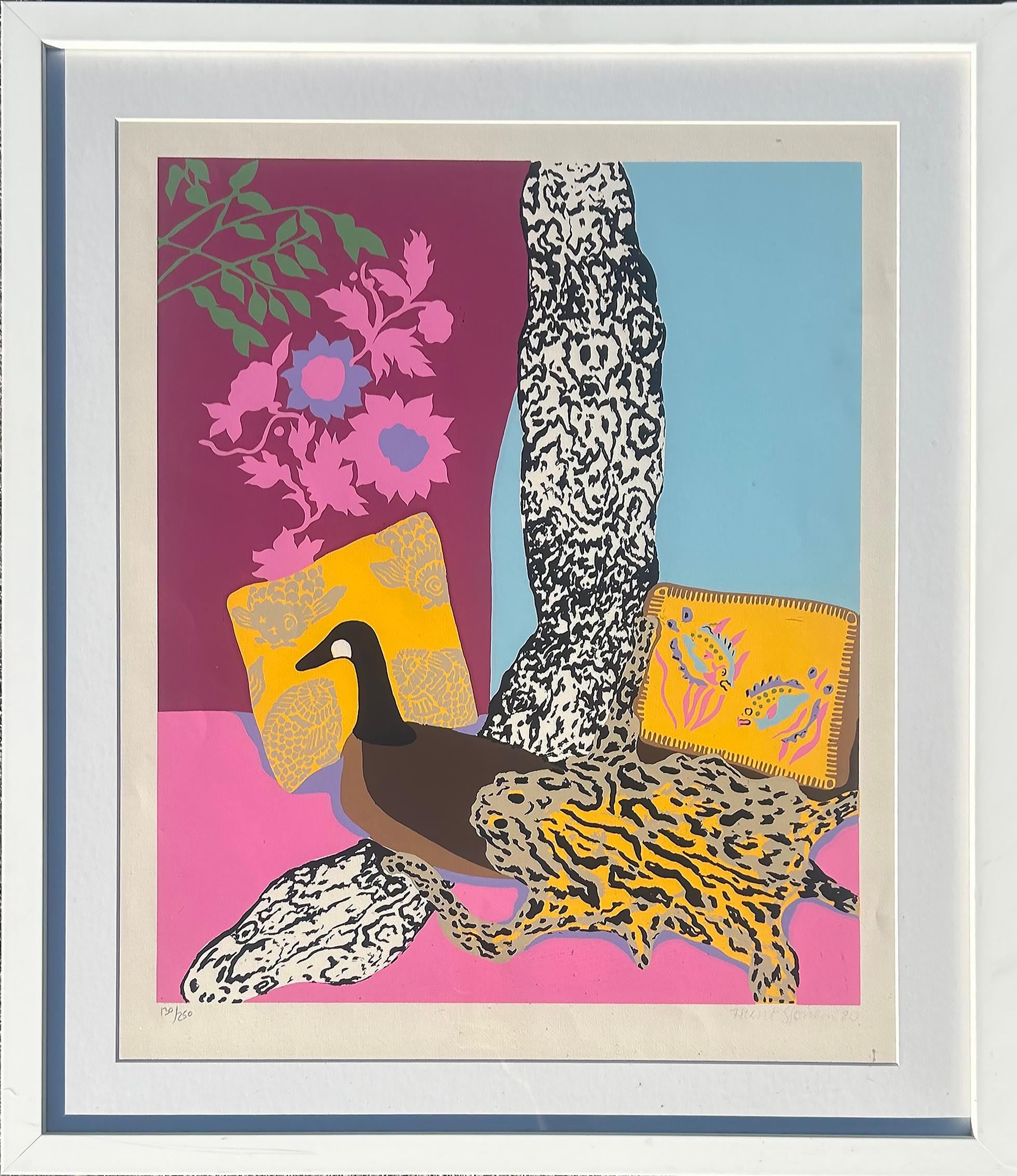 Glass 1980 Hunt Slonem Pop Art Screen Print 