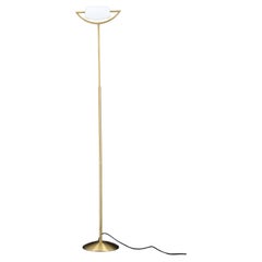 1980 Italian Halogen Brass Floor Lamp