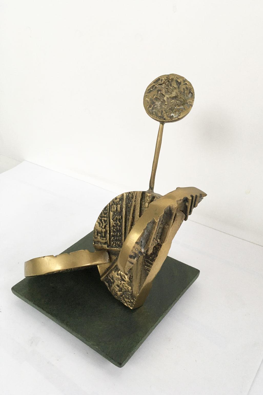 1980 Italy Abstract Bronze Sculpture Luciana Matalon Archeologia Del Pensiero For Sale 7