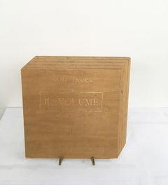 1975 Italien Abstrakte Holzskulptur von Nato Frascà Il Volume Das Buch