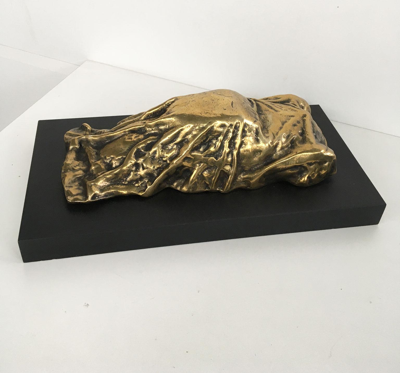 20th Century 1980 Italy Bronze Abstract Sculpture by Furio Giovannacci Indianapolis For Sale