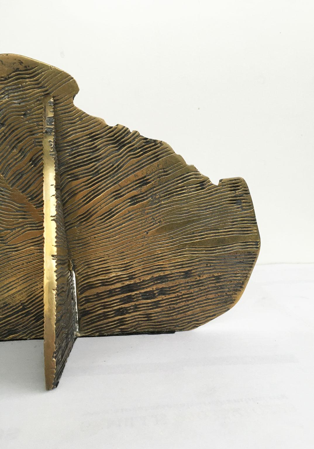 1980 Italy Bronze Abstract Sculpture by Luciana Matalon Gente E Dune For Sale 5