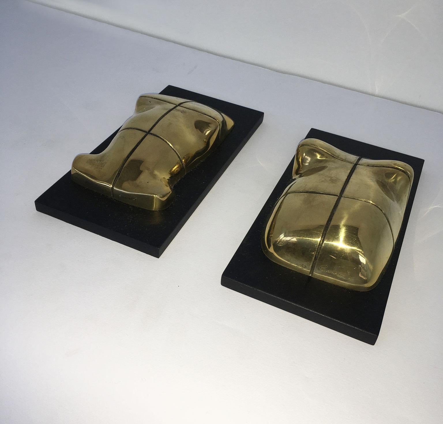 Abstrakte Bronzeskulptur Jiro Sugawara Orizzonte Maschile, Italien, 1980 im Angebot 7