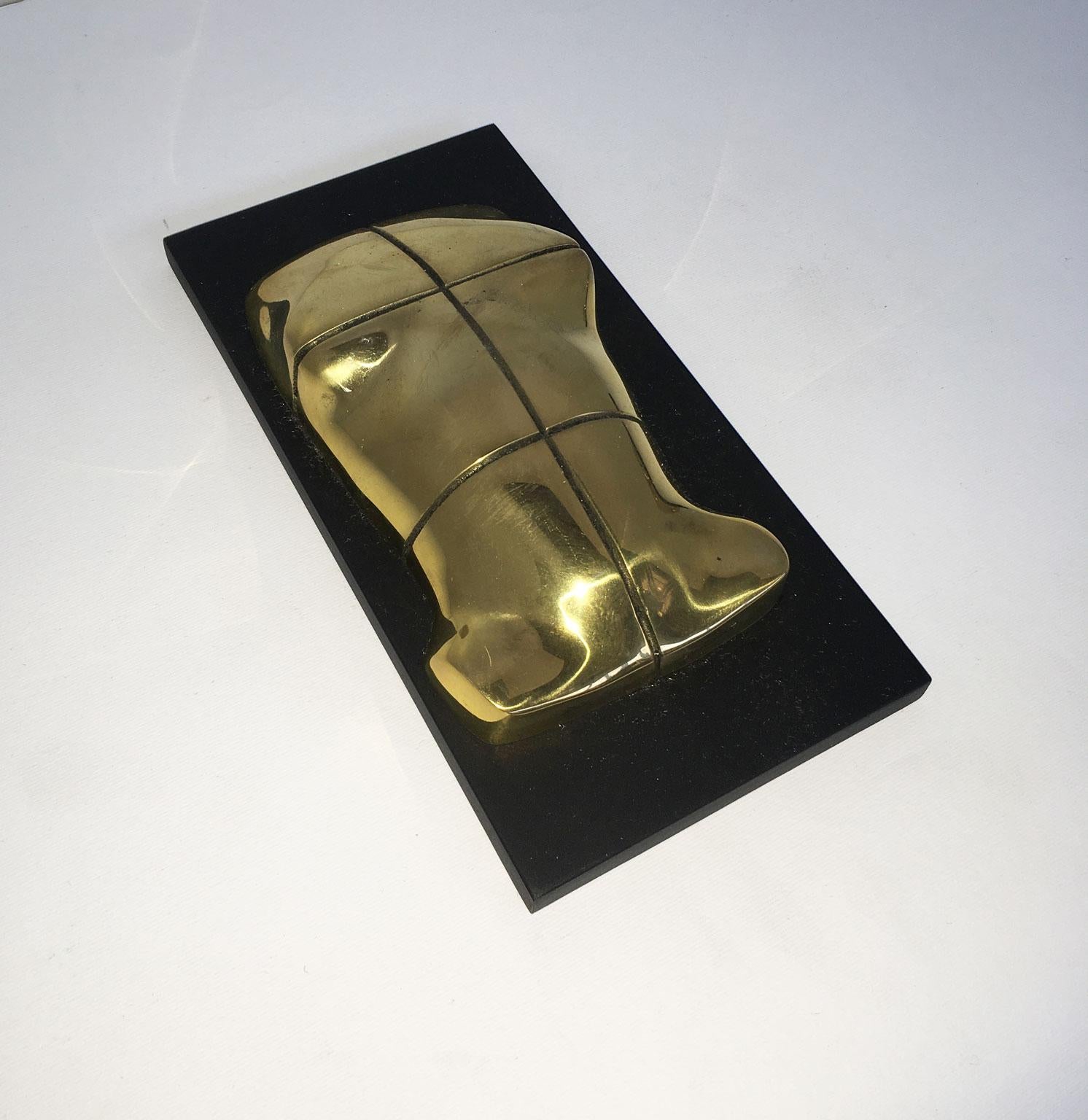 1980 Italy Bronze Abstract Sculpture Jiro Sugawara Orizzonte Maschile For Sale 14