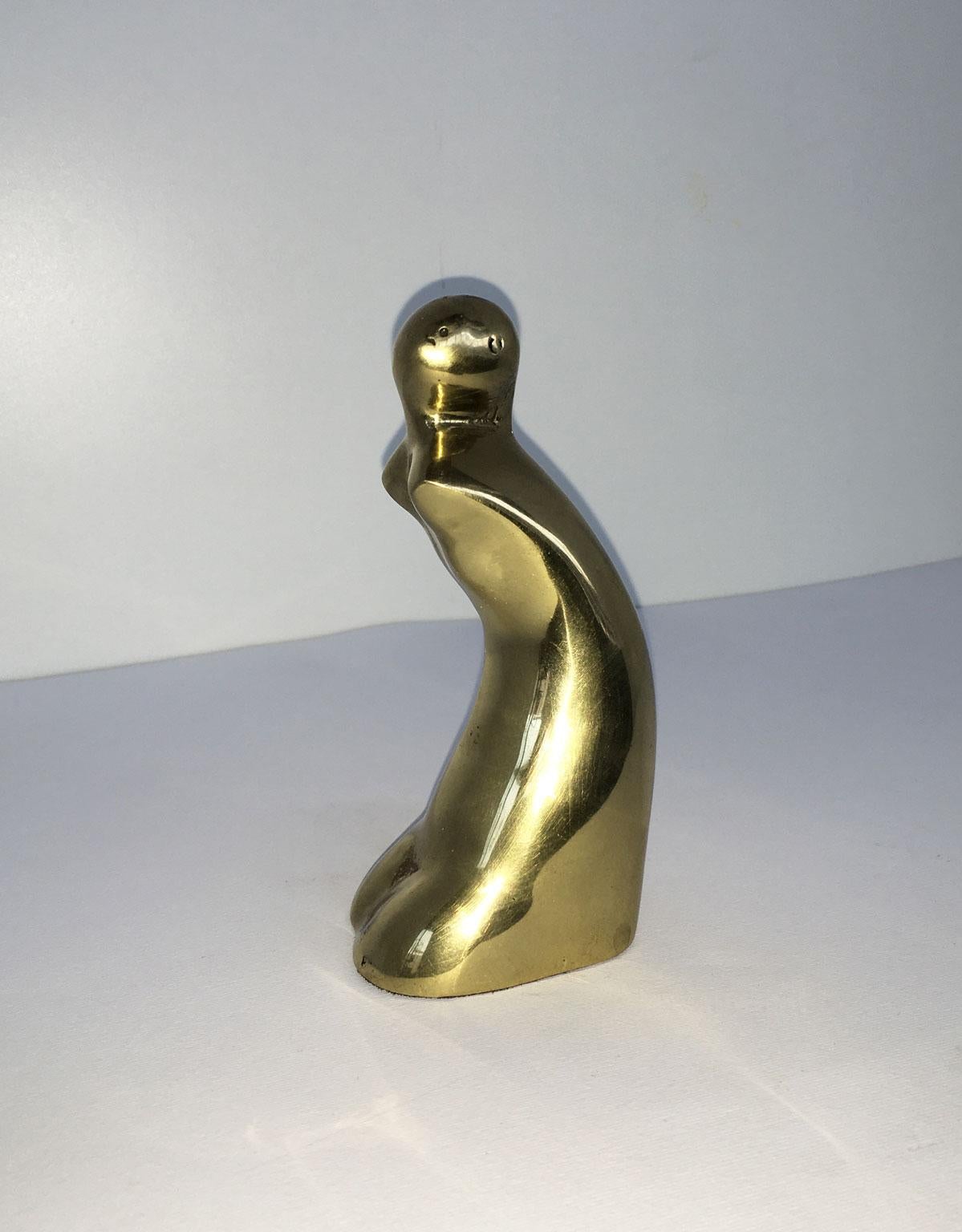 1980 Italy Bronze Abstract Sculpture Pietro Perin Figura Figure For Sale 11