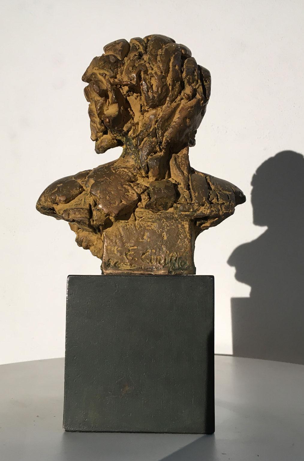 1980 Italien Bronzeskulptur von Edmondo Cirillo mit dem Titel Ulisse, Italien im Angebot 5