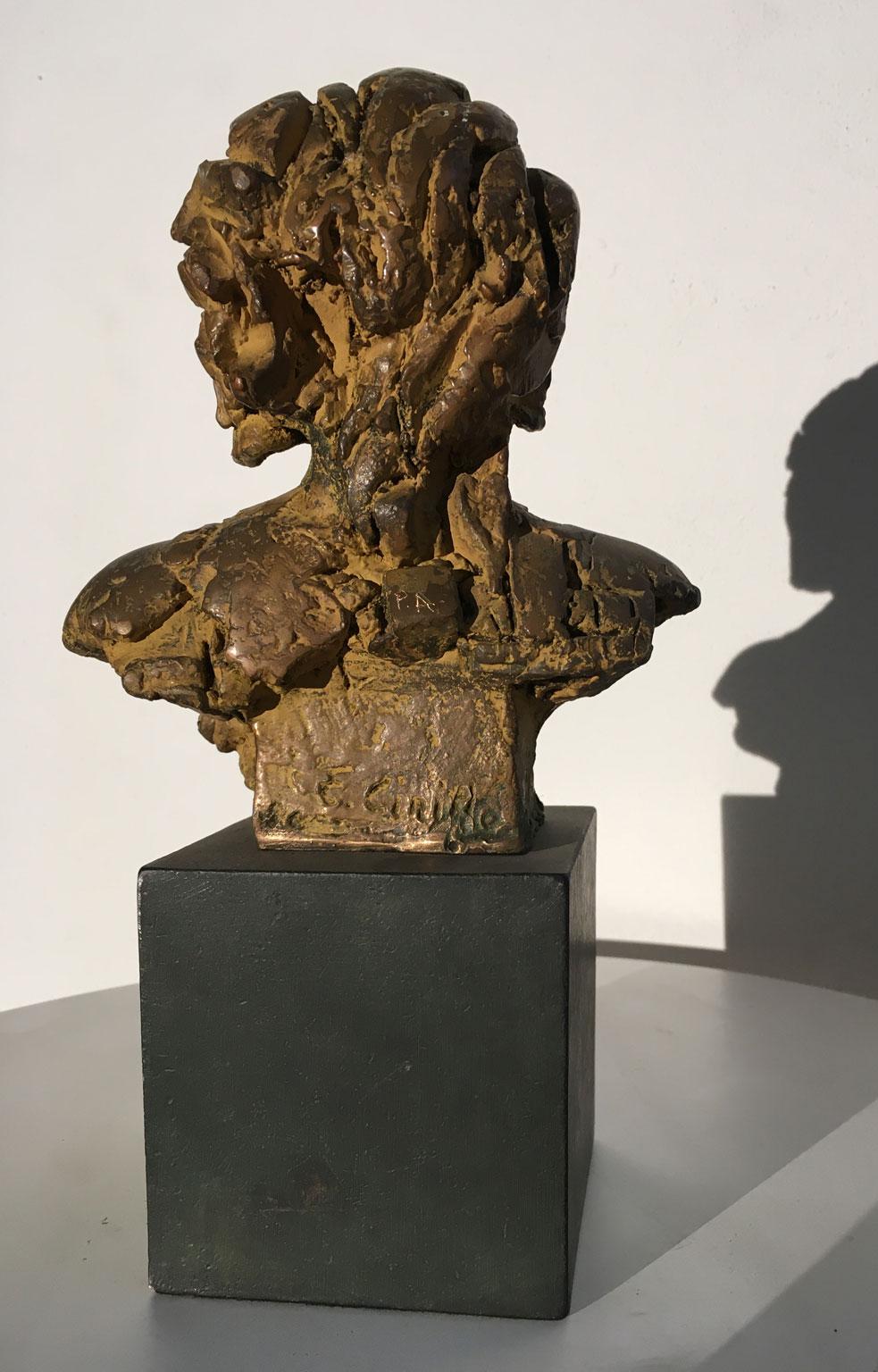 1980 Italien Bronzeskulptur von Edmondo Cirillo mit dem Titel Ulisse, Italien im Angebot 6
