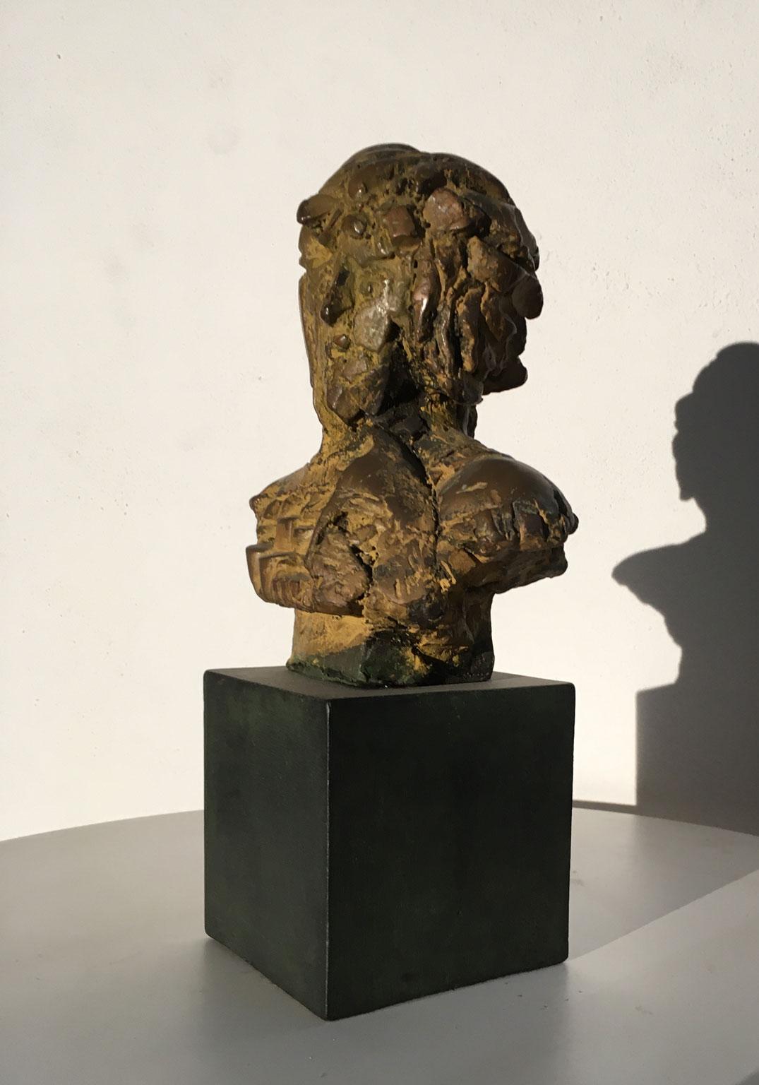 1980 Italien Bronzeskulptur von Edmondo Cirillo mit dem Titel Ulisse, Italien im Angebot 8
