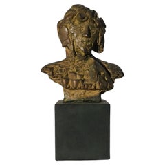 Vintage 1980 Italy Bronze Sculpture by Edmondo Cirillo Title Ulisse