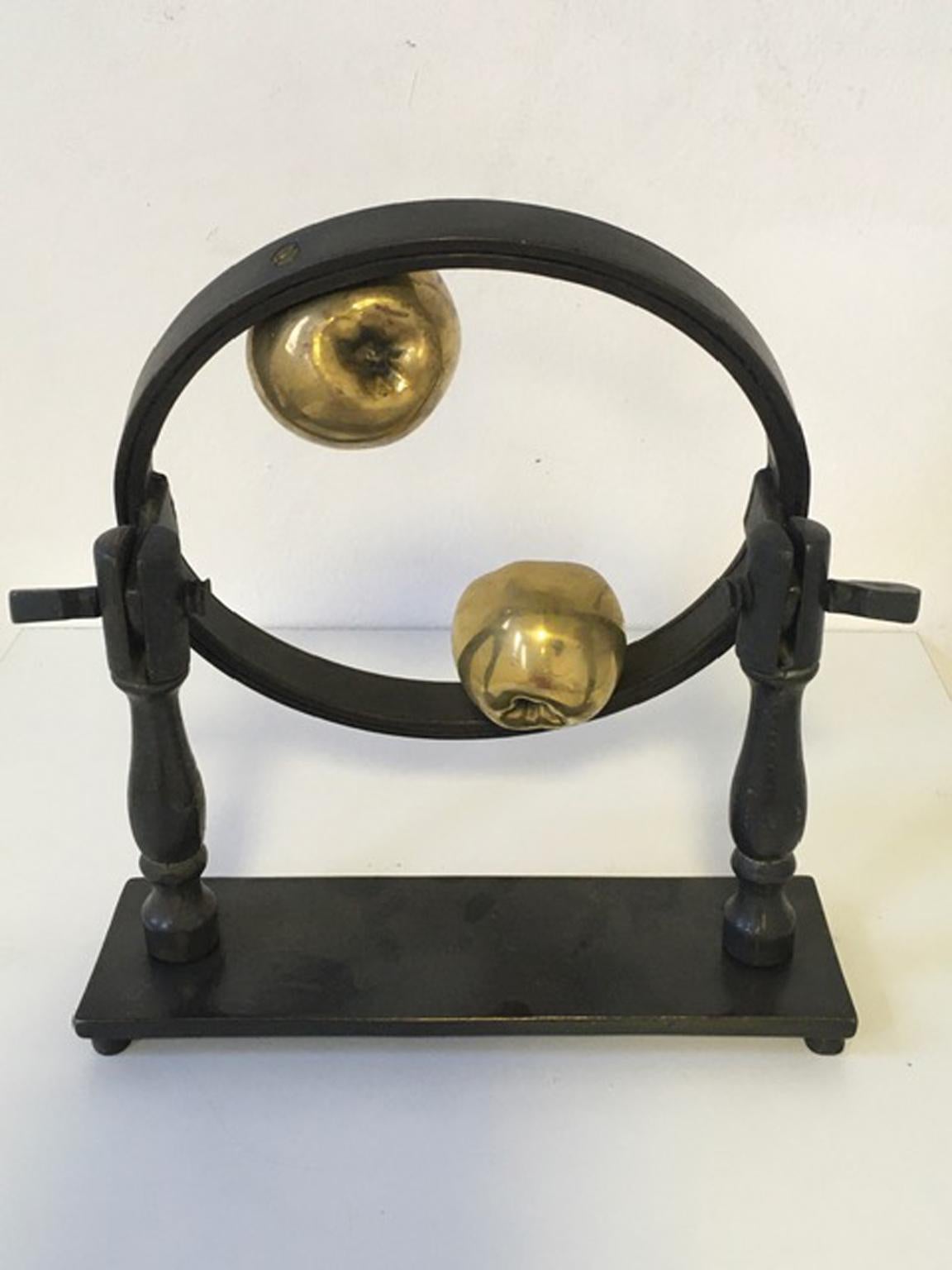1980 Italy Post Modern Abstract Bronze Sculpture Little Universe on Earth For Sale 8