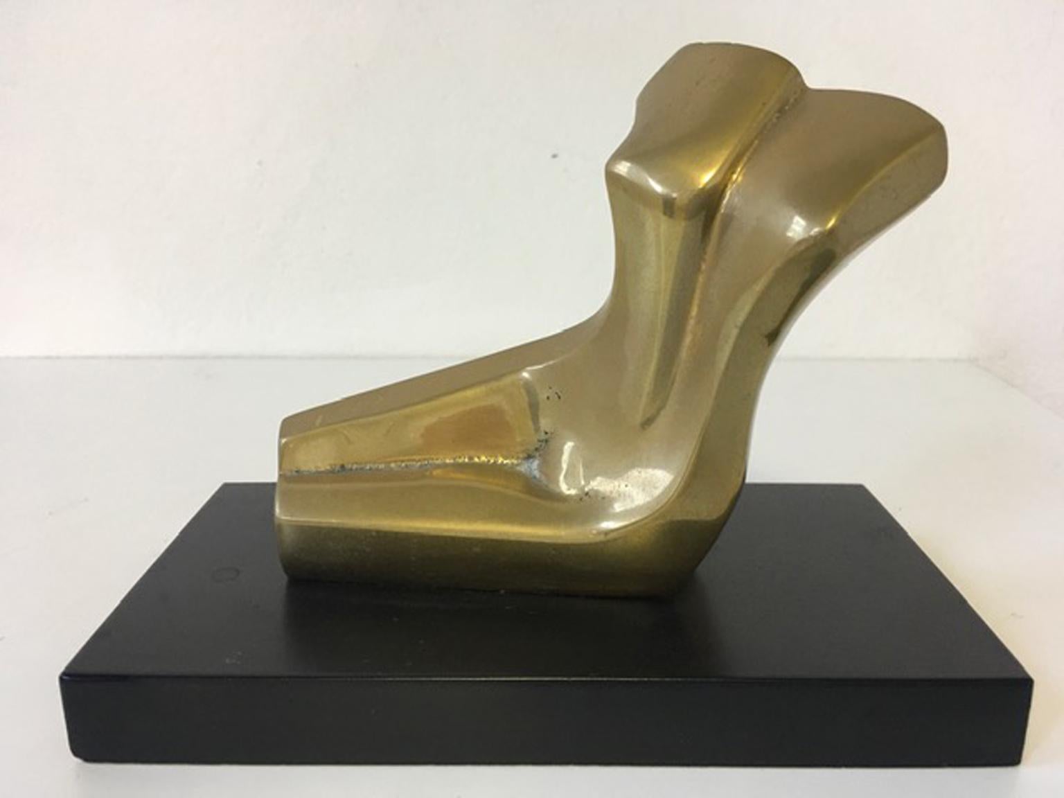 1980 Italy Post Modern Abstract Bronze Sculpture the Bather For Sale 4