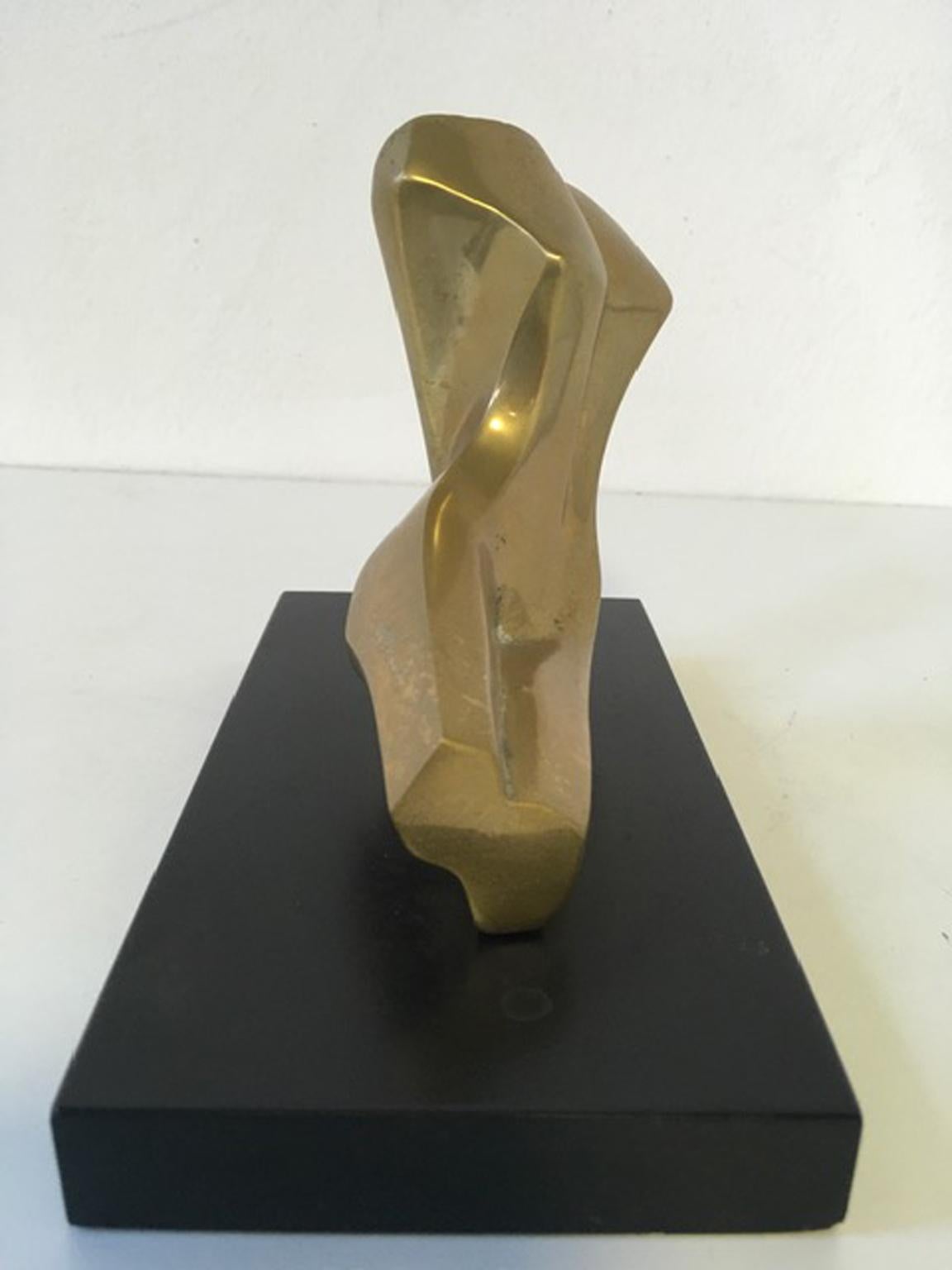 1980 Italy Post Modern Abstract Bronze Sculpture the Bather 5