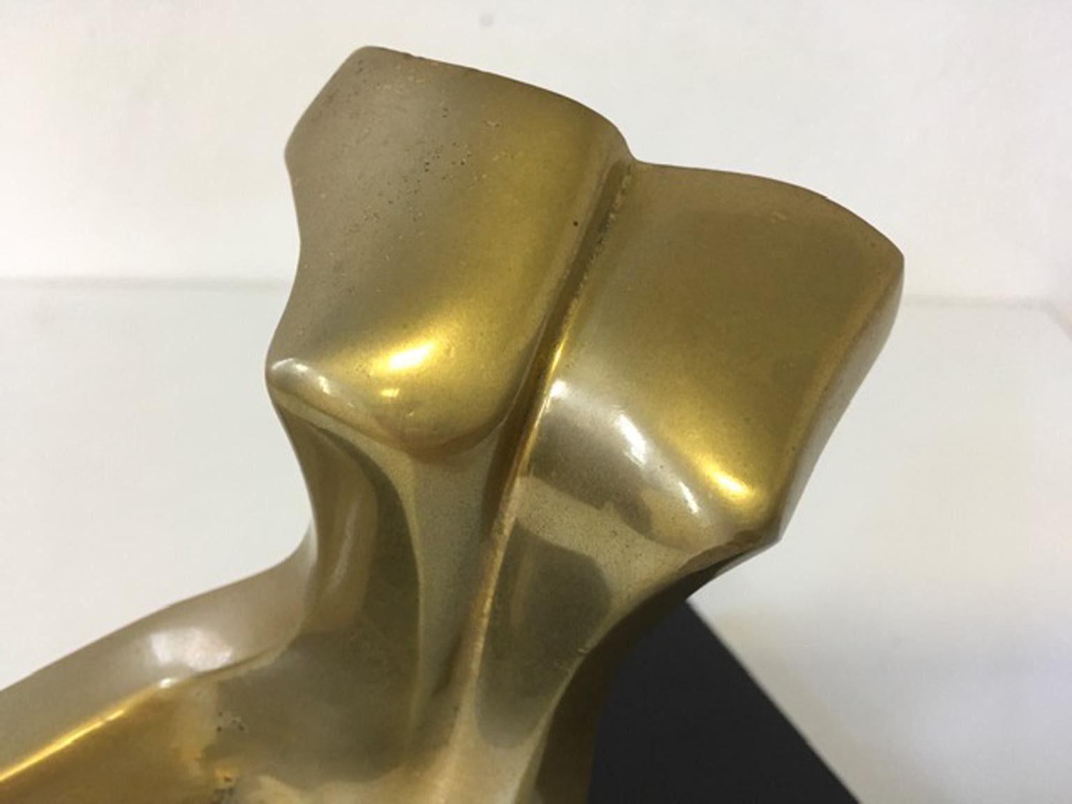 1980 Italy Post Modern Abstract Bronze Sculpture the Bather For Sale 5