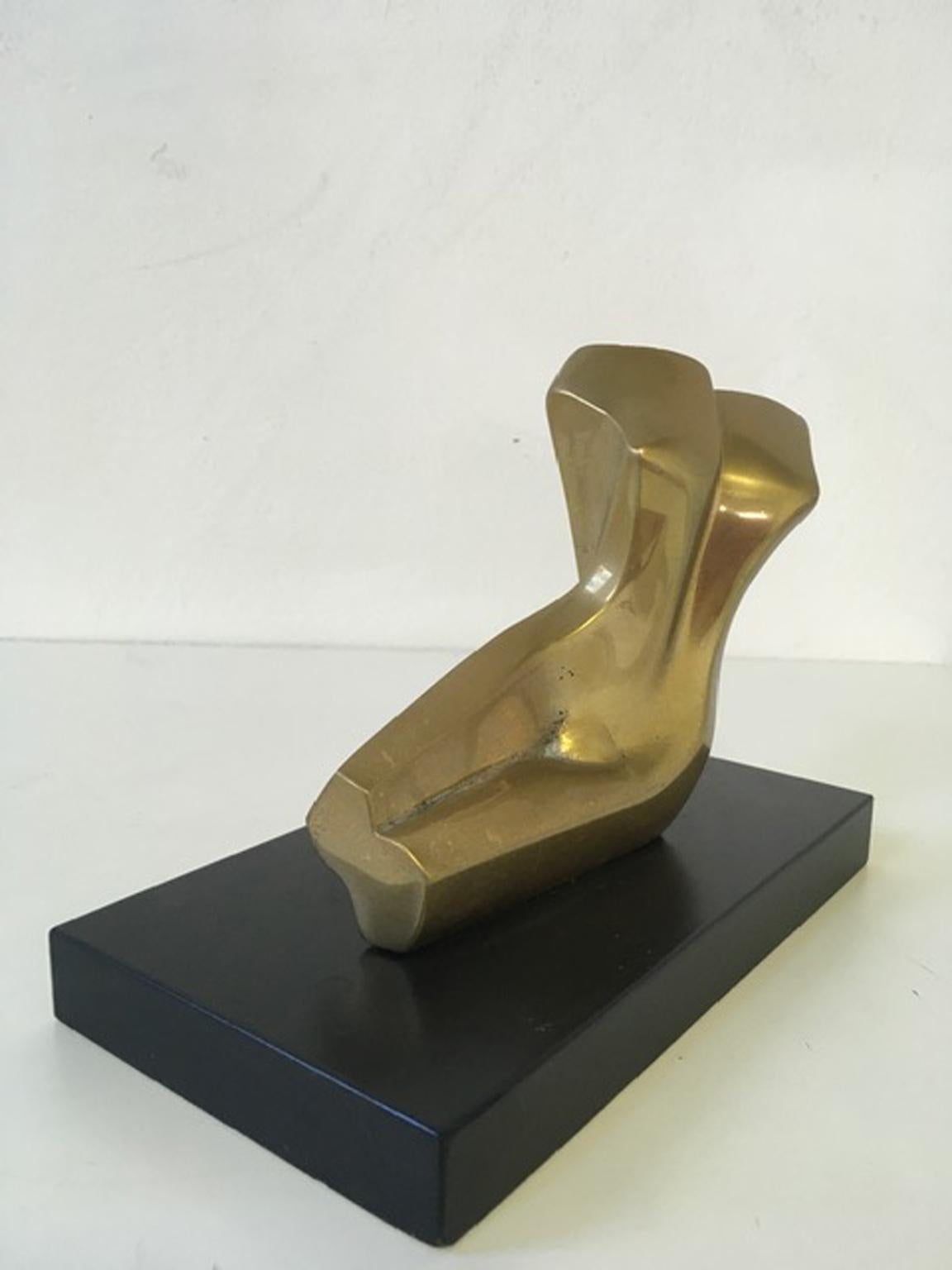 1980 Italy Post Modern Abstract Bronze Sculpture the Bather 6