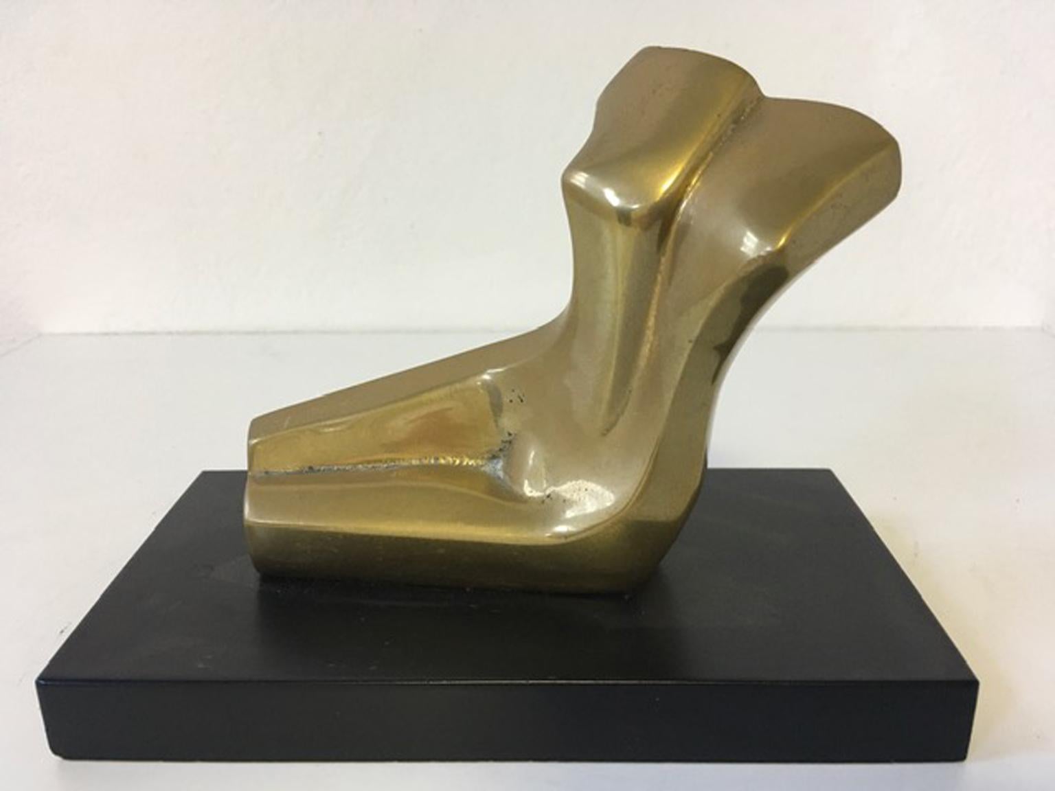 1980 Italy Post Modern Abstract Bronze Sculpture the Bather For Sale 9