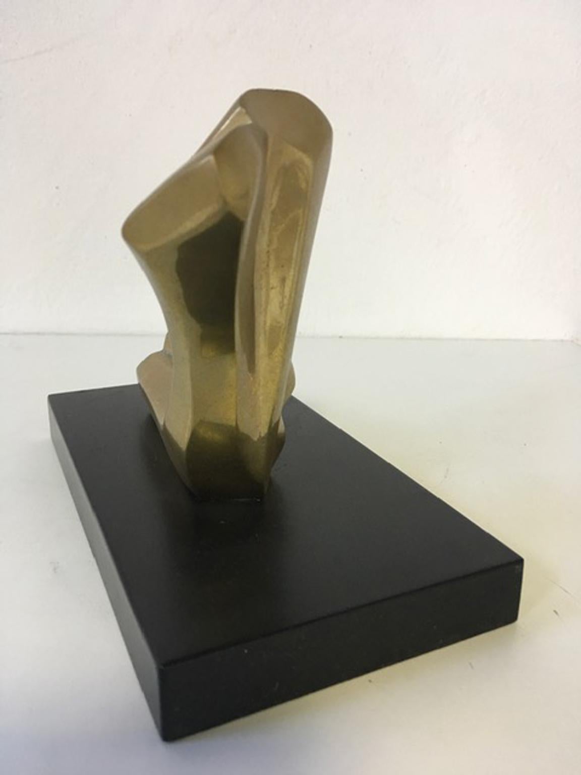 Italian 1980 Italy Post Modern Abstract Bronze Sculpture the Bather For Sale