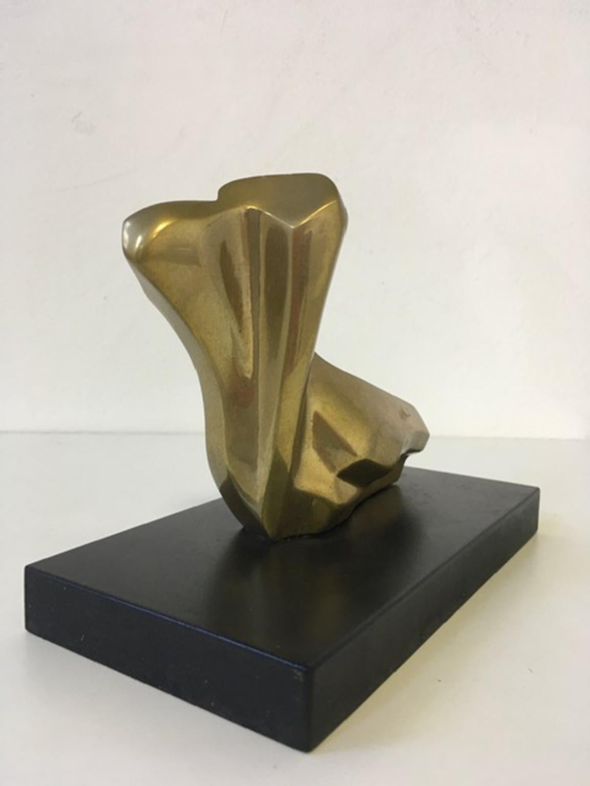 20th Century 1980 Italy Post Modern Abstract Bronze Sculpture the Bather For Sale