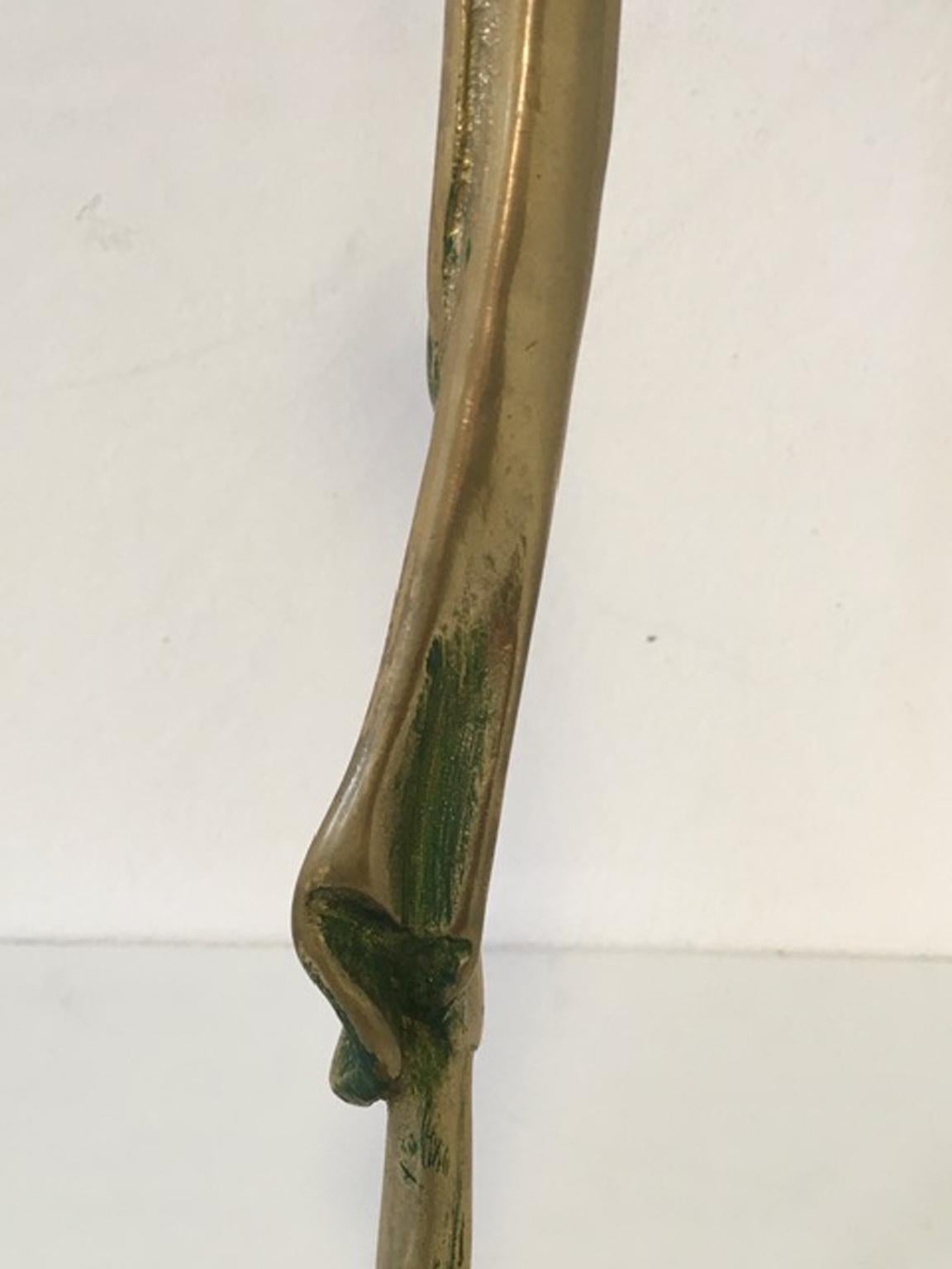 1980 Italy Post Modern Abstract Figurative Bronze Sculpture by Marisa Ruberti For Sale 5