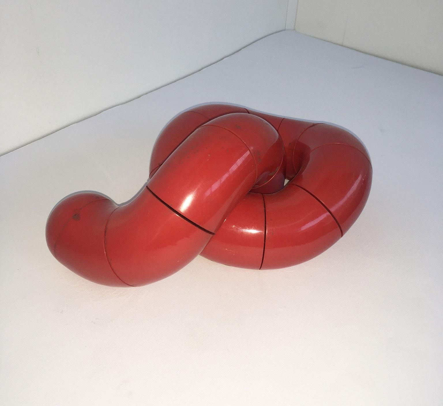 Italienische postmoderne abstrakte kinetische Skulptur Les Simmonnet, 1980  Polimorphes im Angebot 14