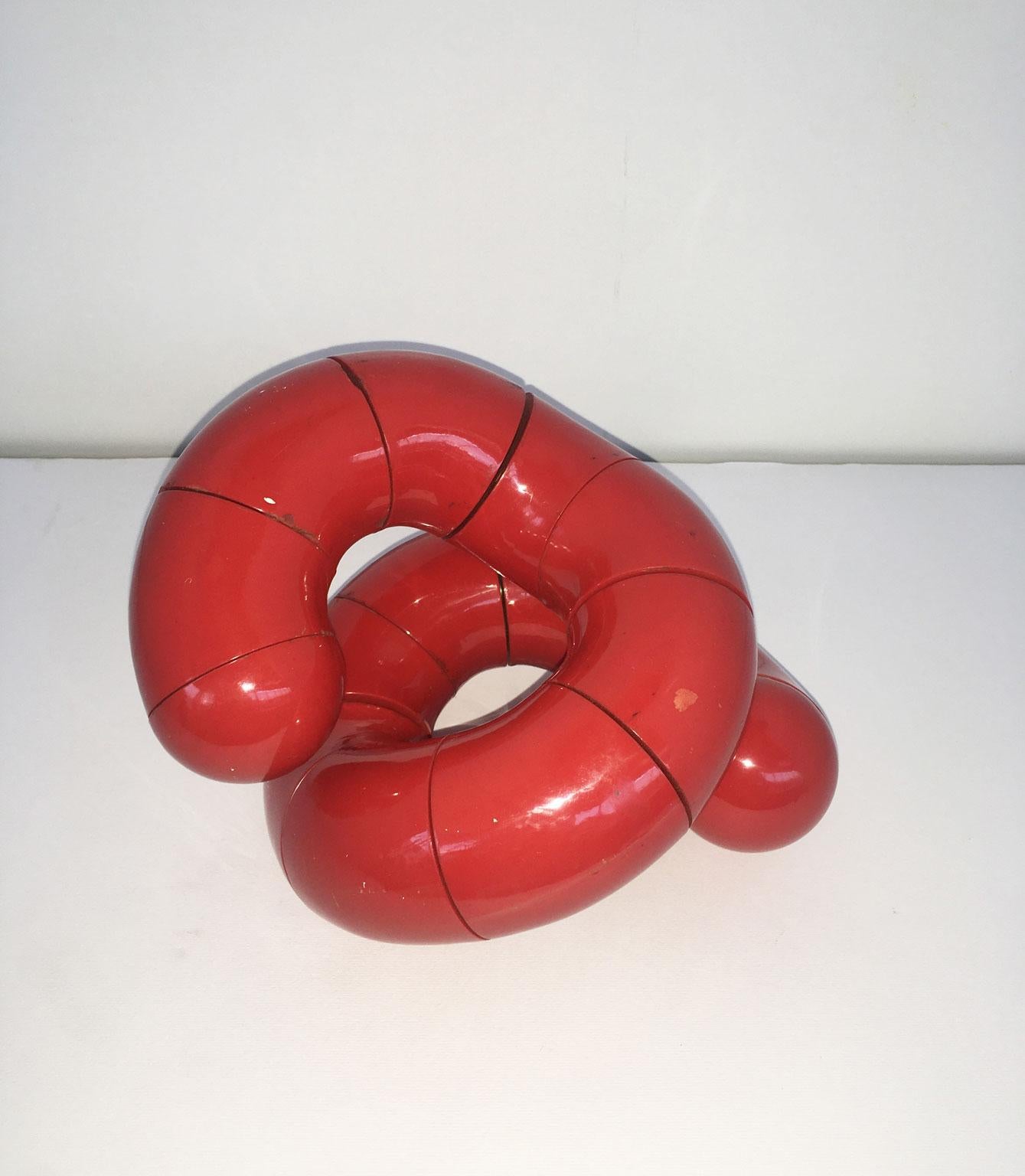 Italienische postmoderne abstrakte kinetische Skulptur Les Simmonnet, 1980  Polimorphes im Angebot 1