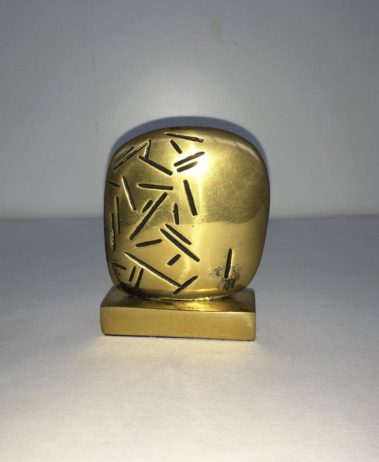 Italienische postmoderne abstrakte Bronzeskulptur Beppe Bonetti Piccolo Racconto, 1980 im Angebot 11