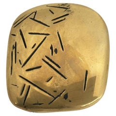 1980 Italia Scultura astratta postmoderna in bronzo Beppe Bonetti Piccolo Racconto