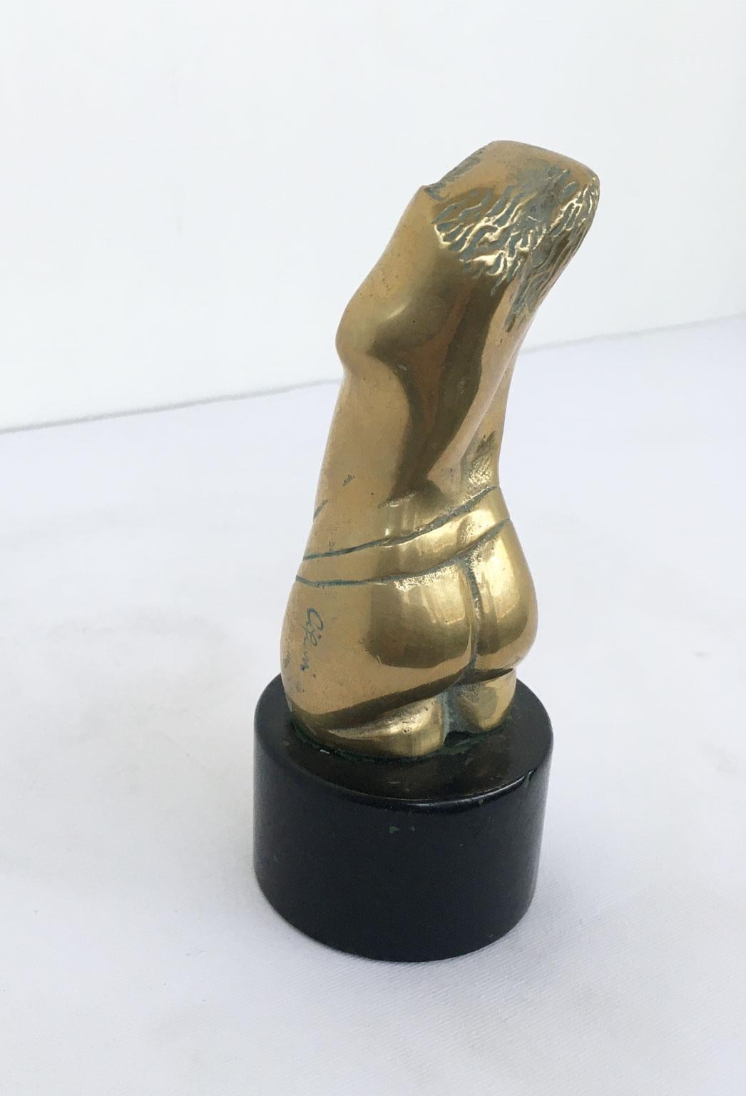 1980 Italy Post-Modern Bronze Abstract Sculpture by Alfredo Cifani Title Eos For Sale 7