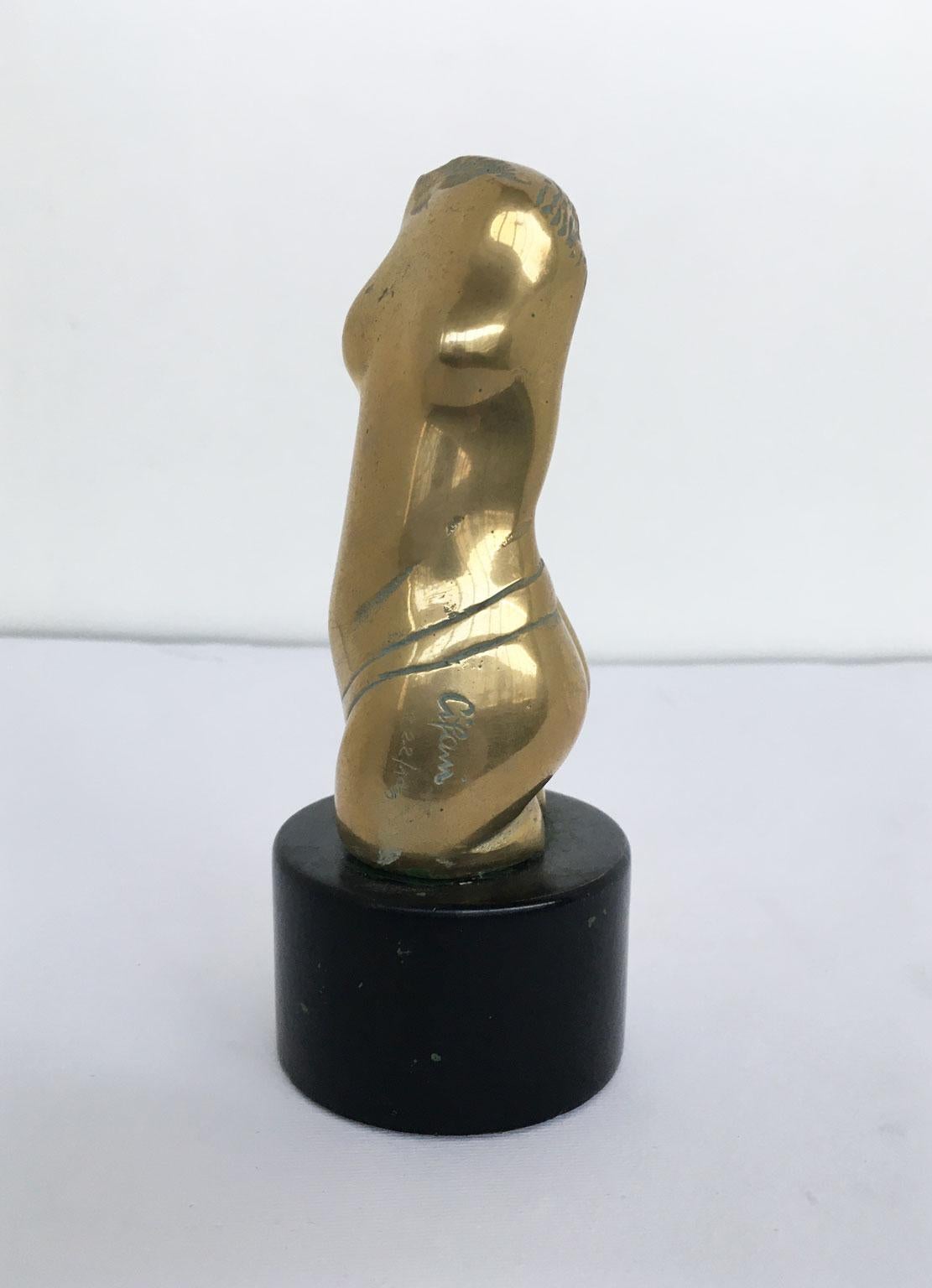 1980 Italy Post-Modern Bronze Abstract Sculpture by Alfredo Cifani Title Eos For Sale 8