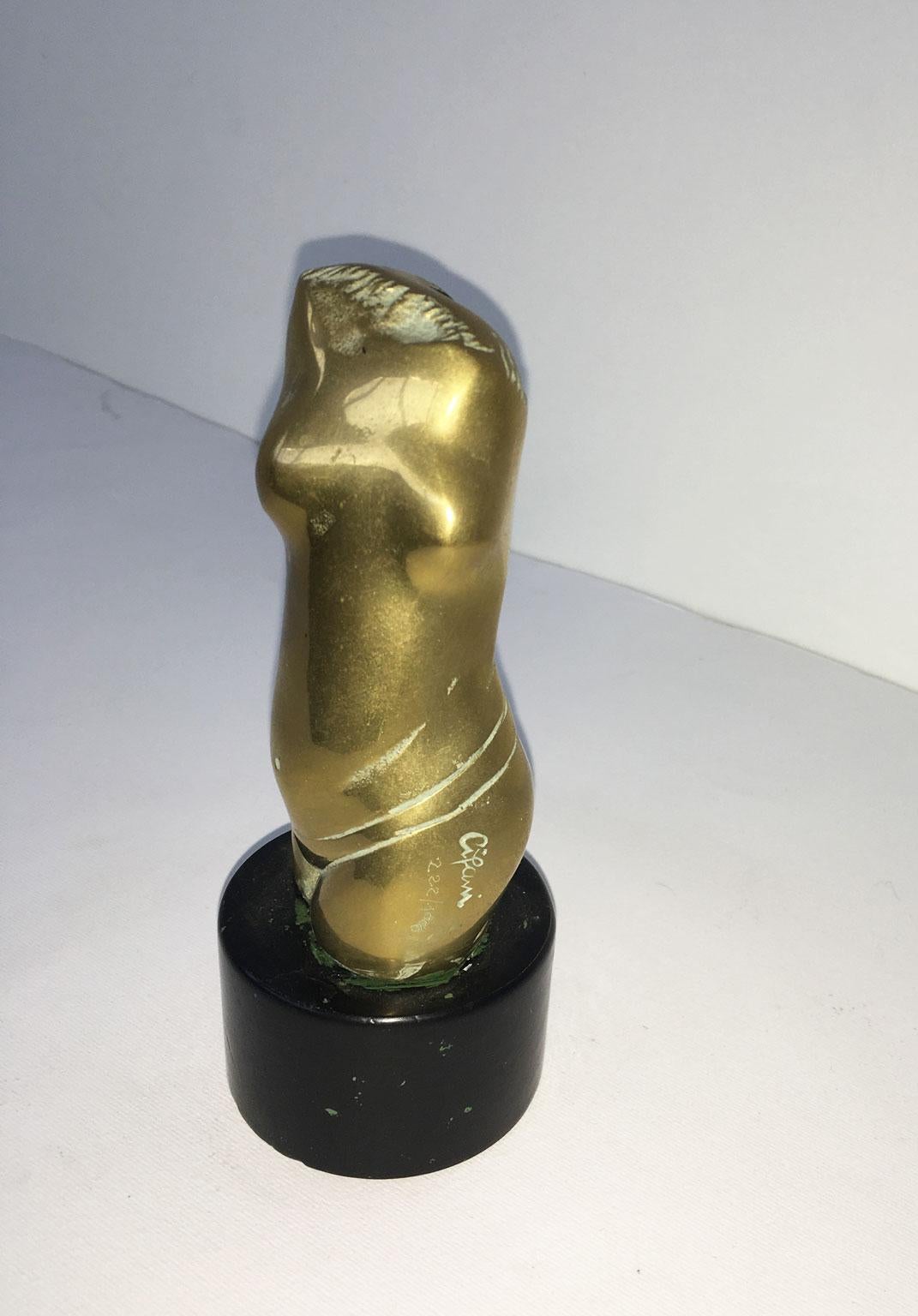 Italienische postmoderne abstrakte Bronzeskulptur von Alfredo Cifani mit dem Titel Eos, 1980 im Angebot 2