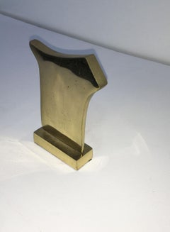 1980 Italy Post-Modern Bronze Abstract Sculpture Ottorino Tonelli  Adamo