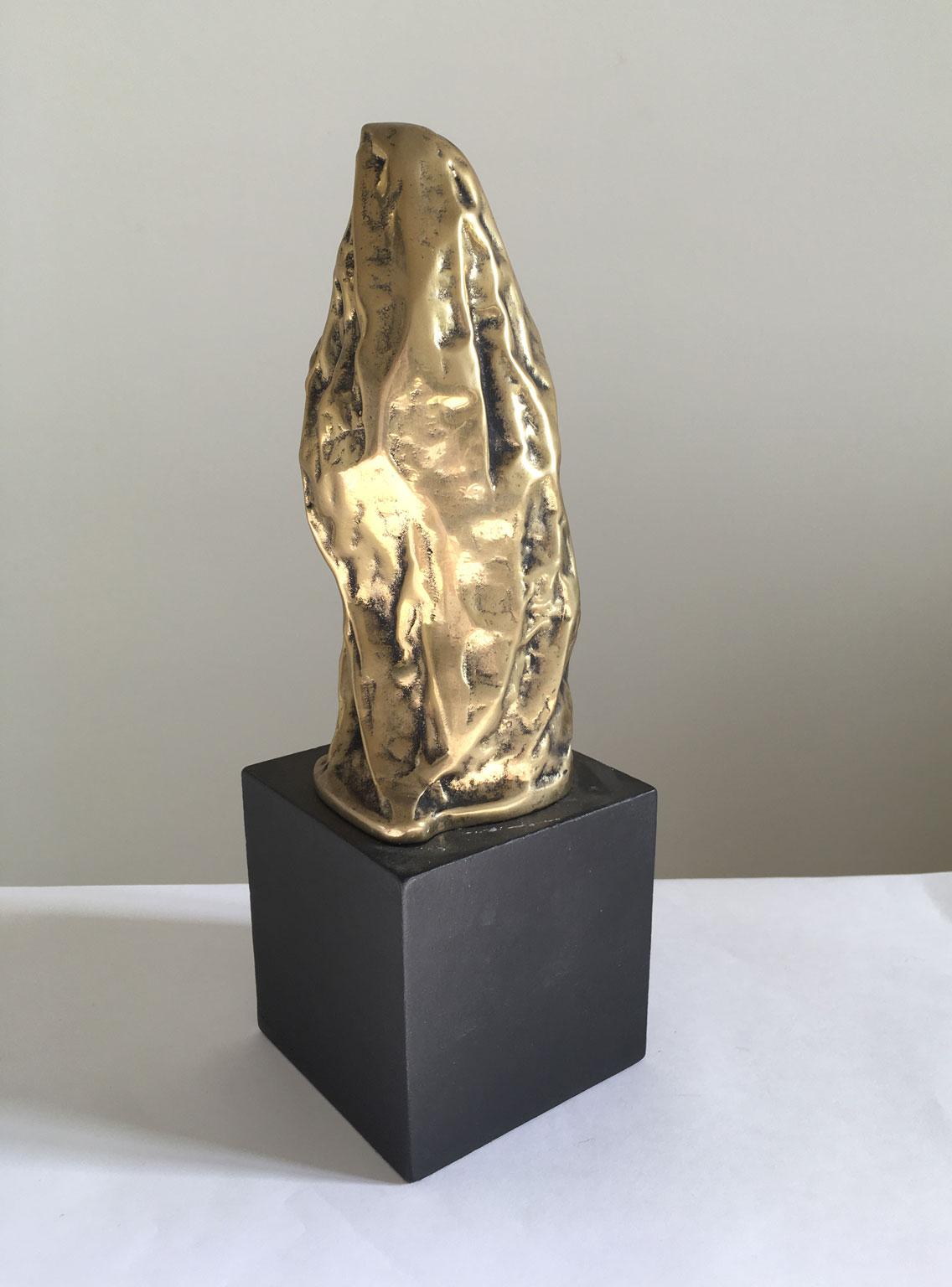 1980 Italy Post-Modern Cristina Roncati Bronze Abstract Sculpture Donna Velata For Sale 3