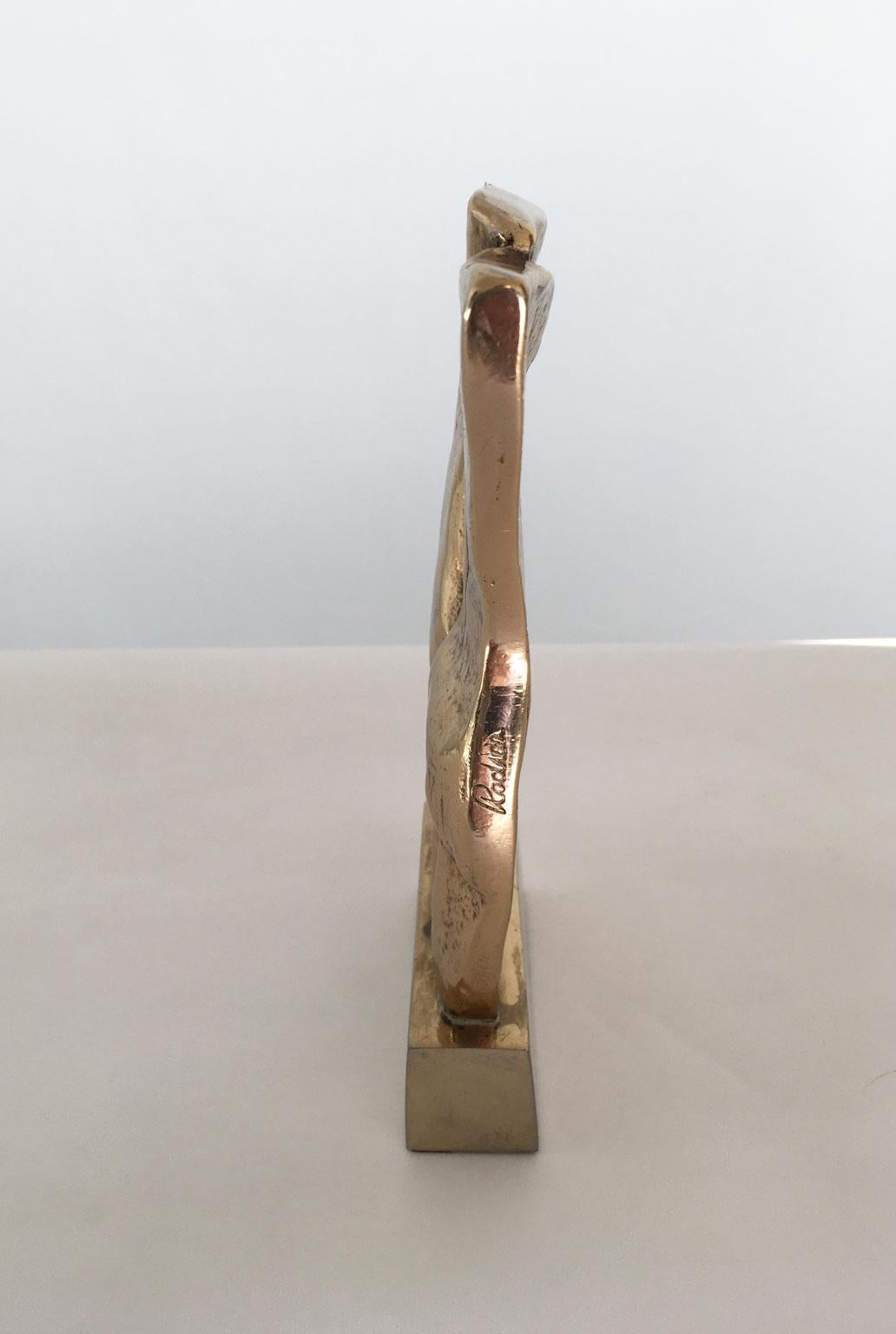 1980 Italy Post-Modern Rodica Tanasescu Bronze Abstract Sculpture Insieme For Sale 3