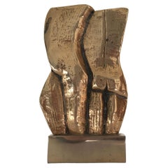 1980 Italia Postmoderna Rodica Tanasescu Escultura abstracta de bronce Insieme