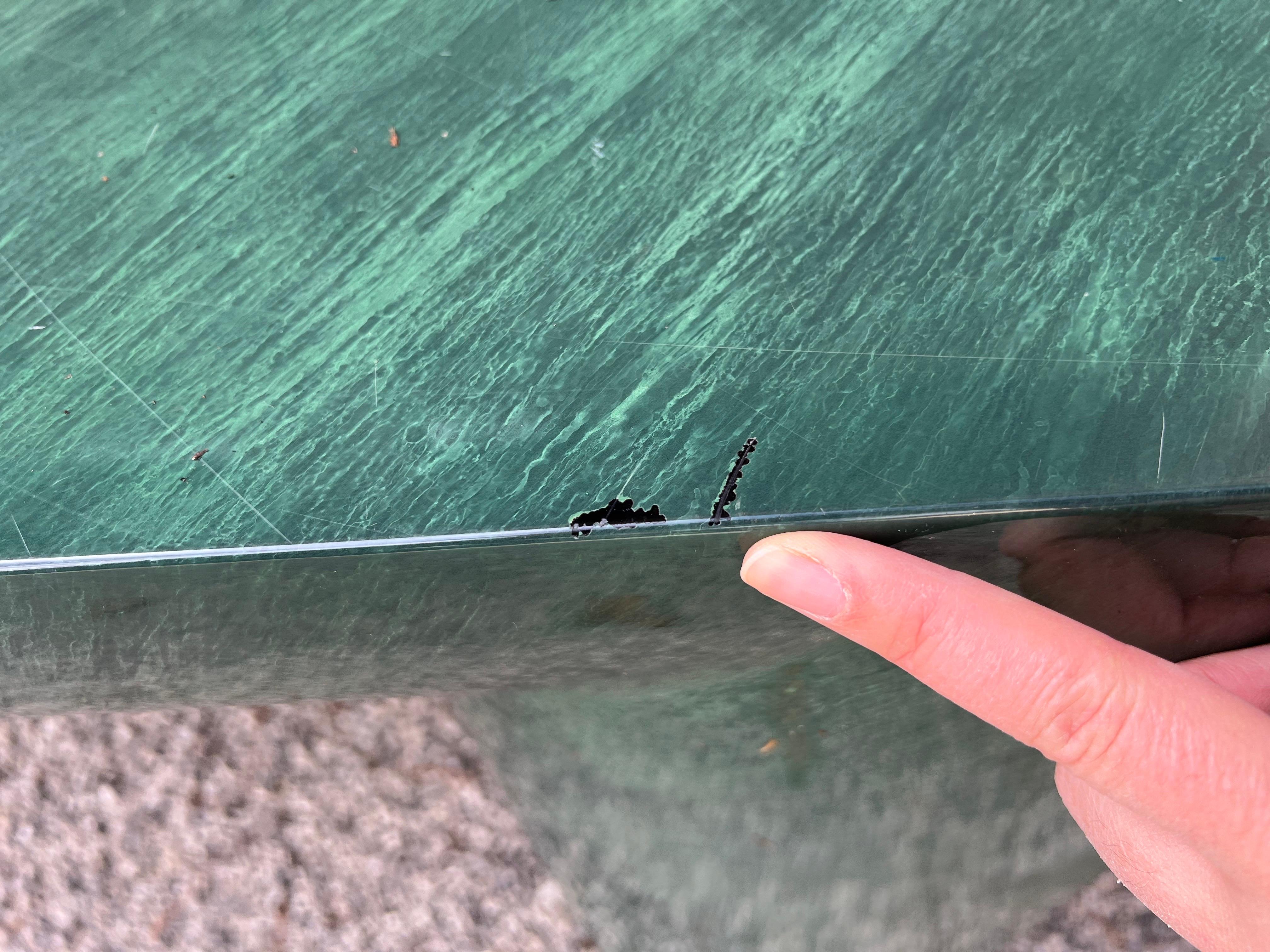 American 1980 J Wade Beam Faux Green Marble Console Table For Sale