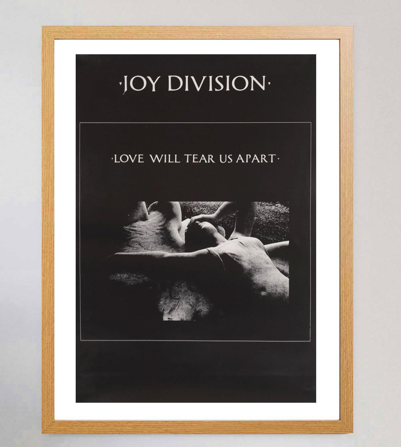 Britannico 1980 Joy Division - Love Will Tear Us Apart Poster originale d'epoca in vendita