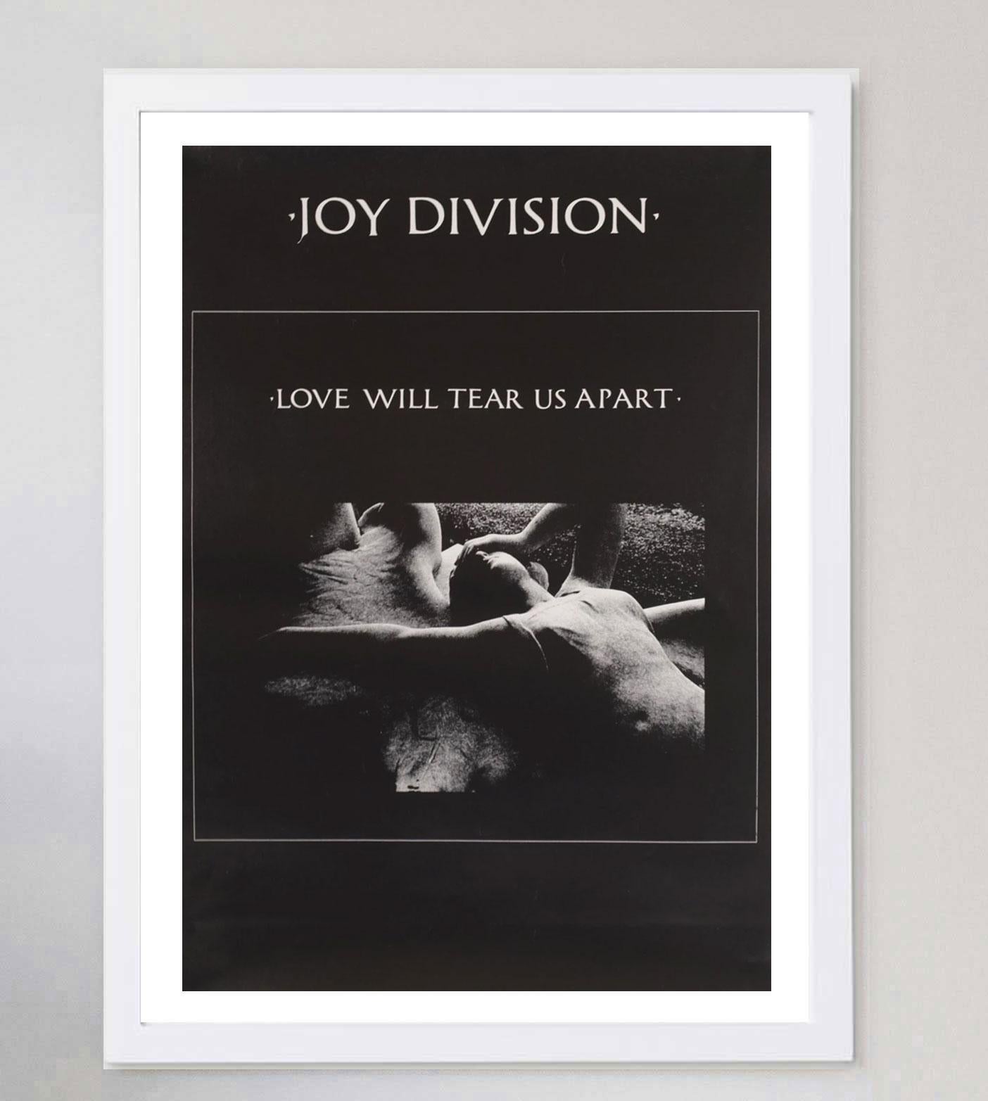 1980 Joy Division - Love Will Tear Us Apart Poster originale d'epoca In condizioni buone in vendita a Winchester, GB