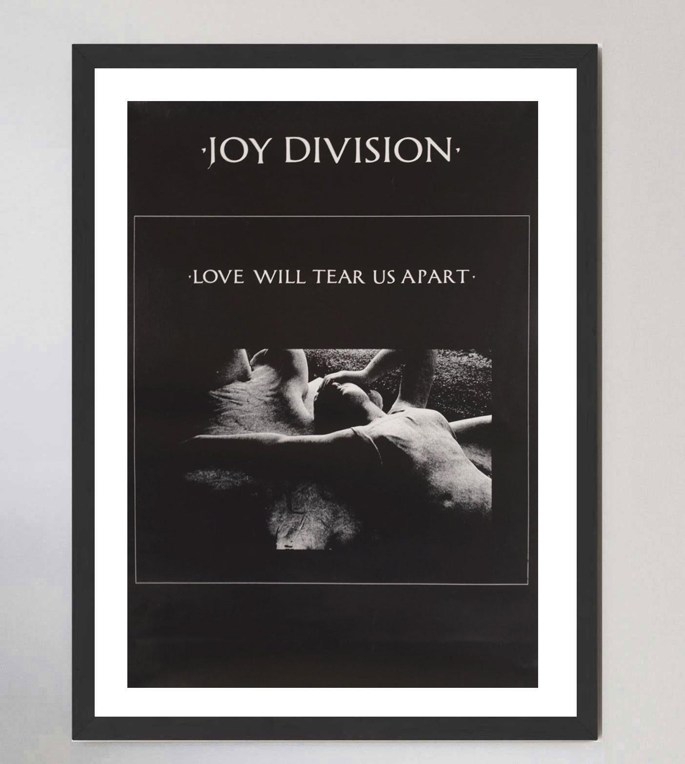 Fine XX secolo 1980 Joy Division - Love Will Tear Us Apart Poster originale d'epoca in vendita