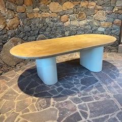 1980 Karl Springer Knife Edge Oval Dining Table Lacquered Goatskin