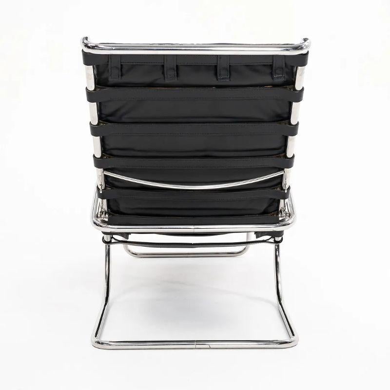 Late 20th Century 1980 Knoll Mies van der Rohe Model 242 MR Adjustable Lounge Chair in Leather For Sale