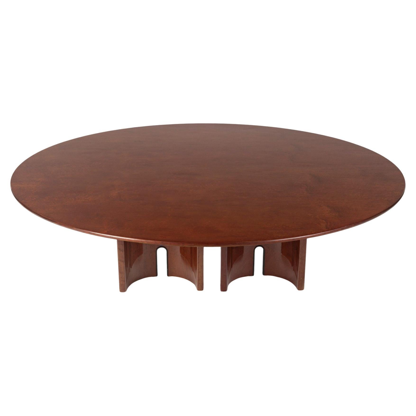 1980 Large coffee table by Giovanni Offredi for Saporiti