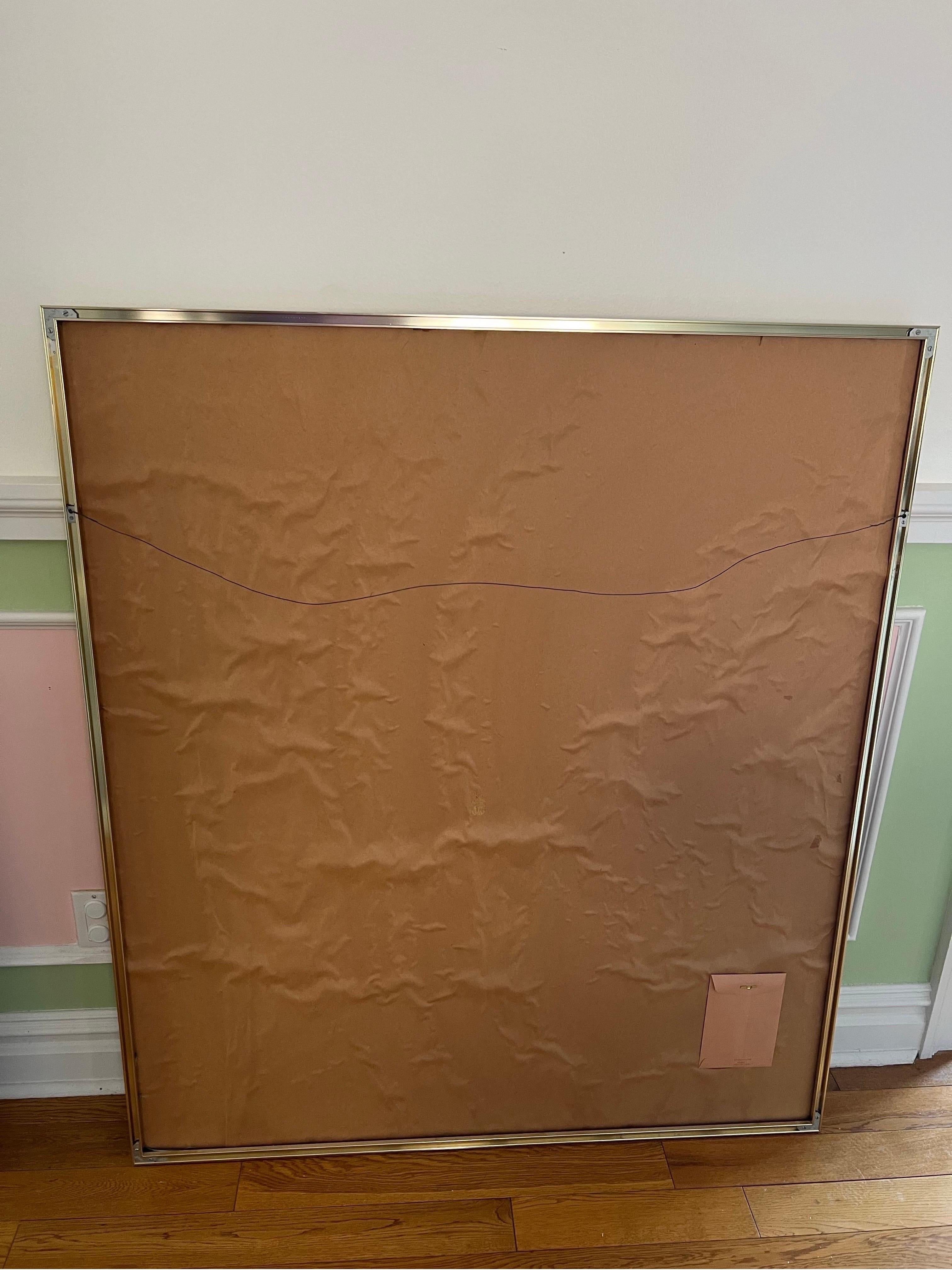 1980 Arte mural de cuero con forma de lirio grande finales del siglo XX en venta