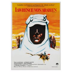 1980 Lawrence de Arabia (alemán) Cartel Vintage Original