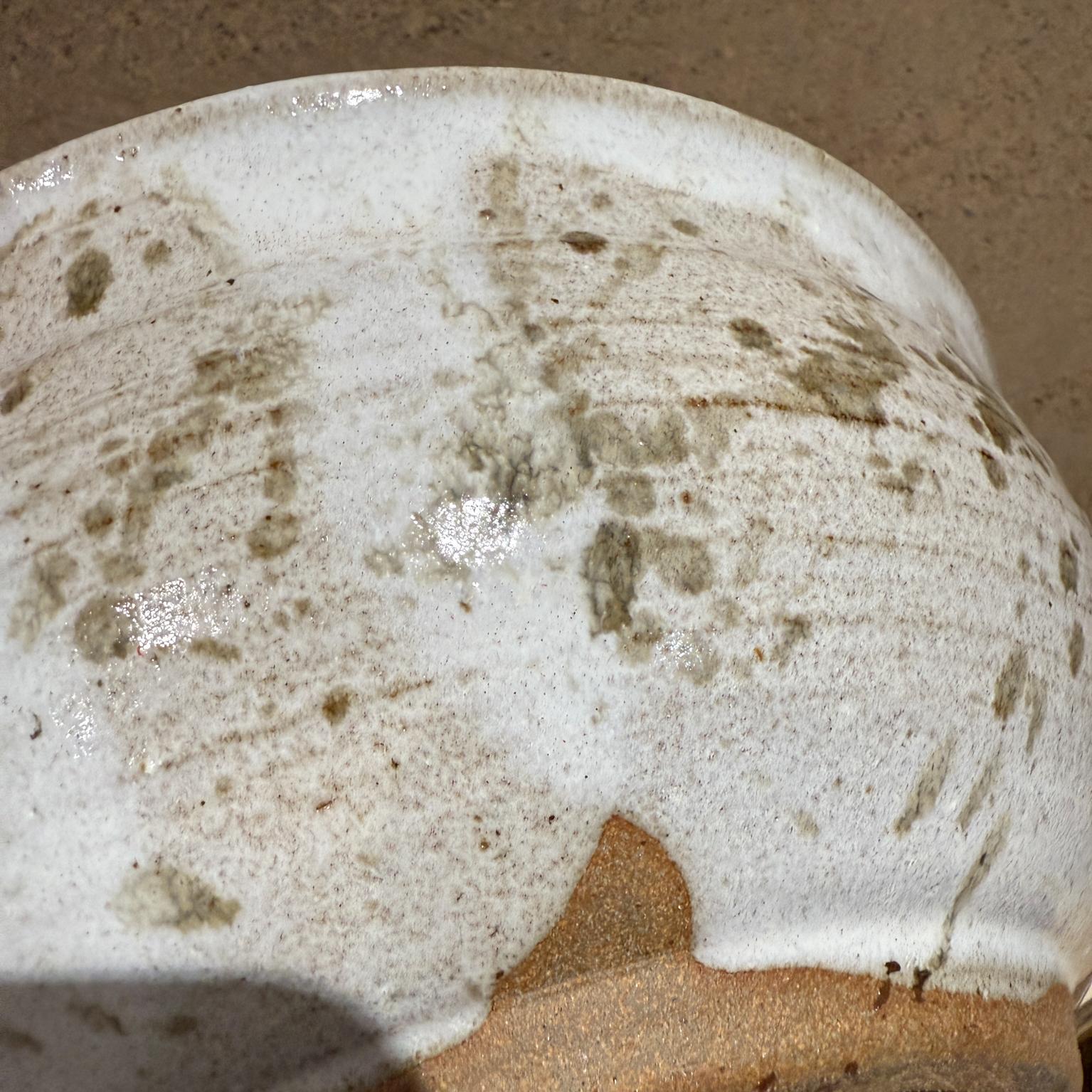 1980 Leon Art Bowl Handmade Glazed Studio Pottery For Sale 6