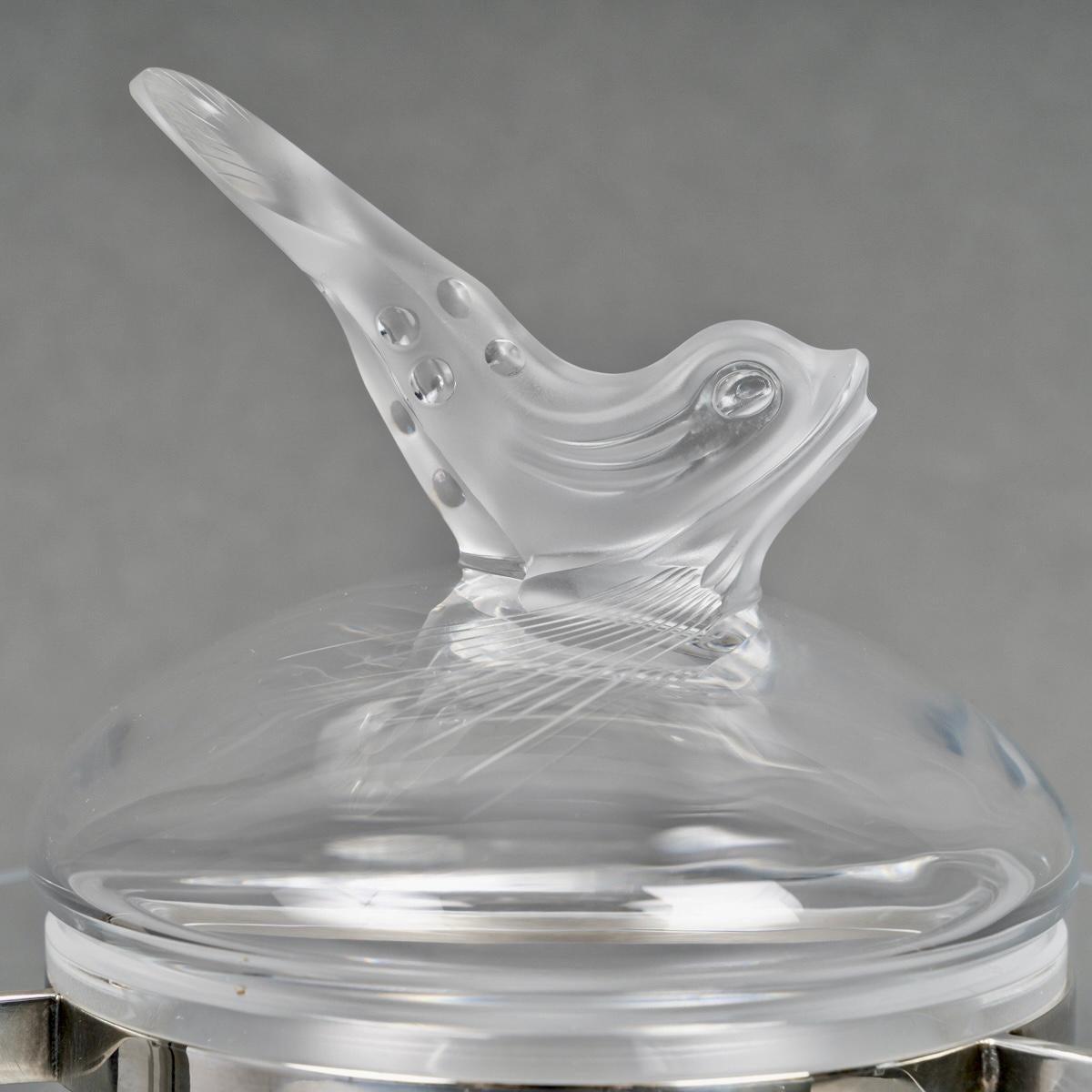 1980 Marie-Claude Lalique - Kaviar Schale Igor Kristall (Geformt)