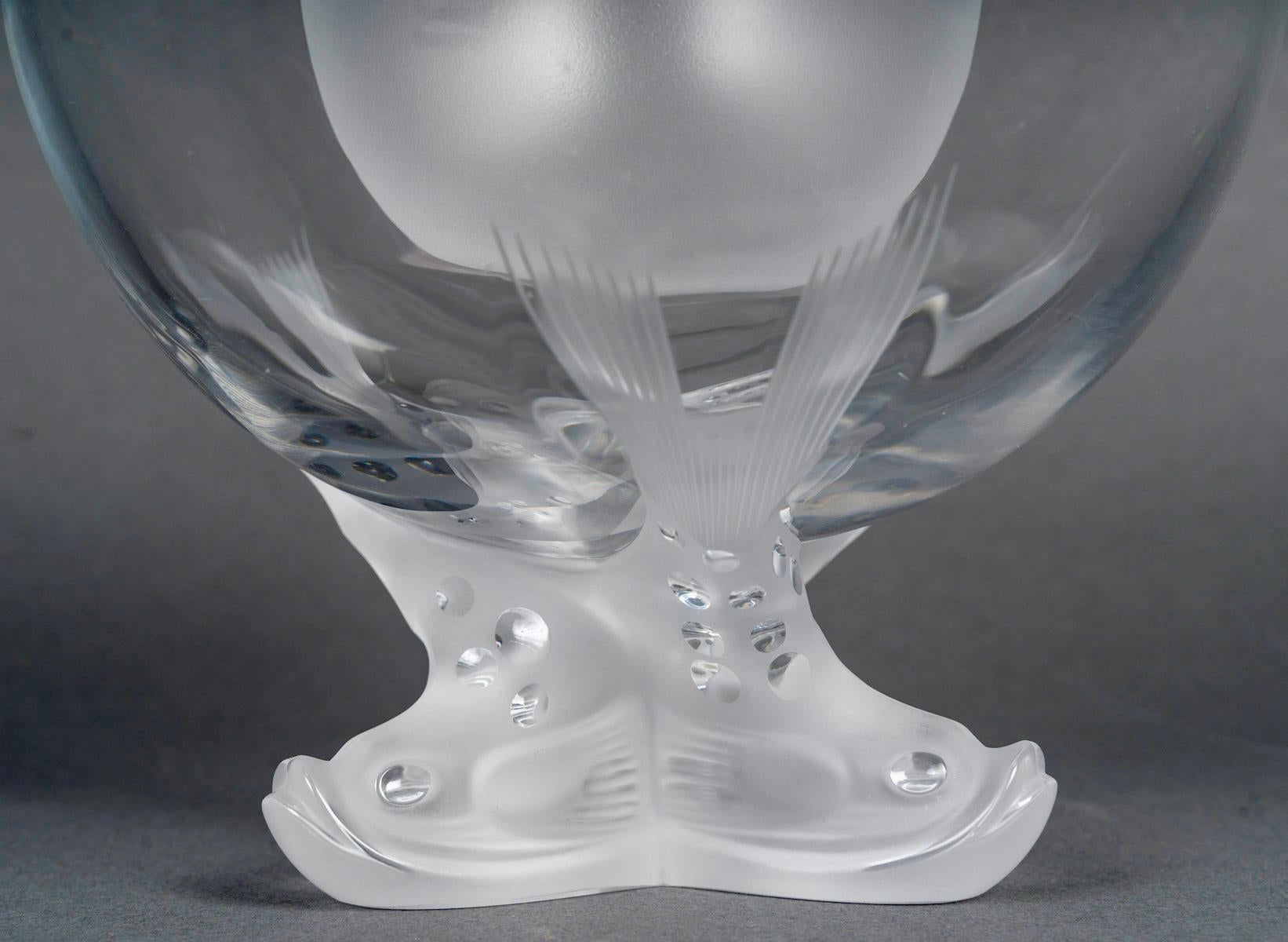 1980 Marie-Claude Lalique - Kaviar Schale Igor Kristall im Zustand „Gut“ in Boulogne Billancourt, FR