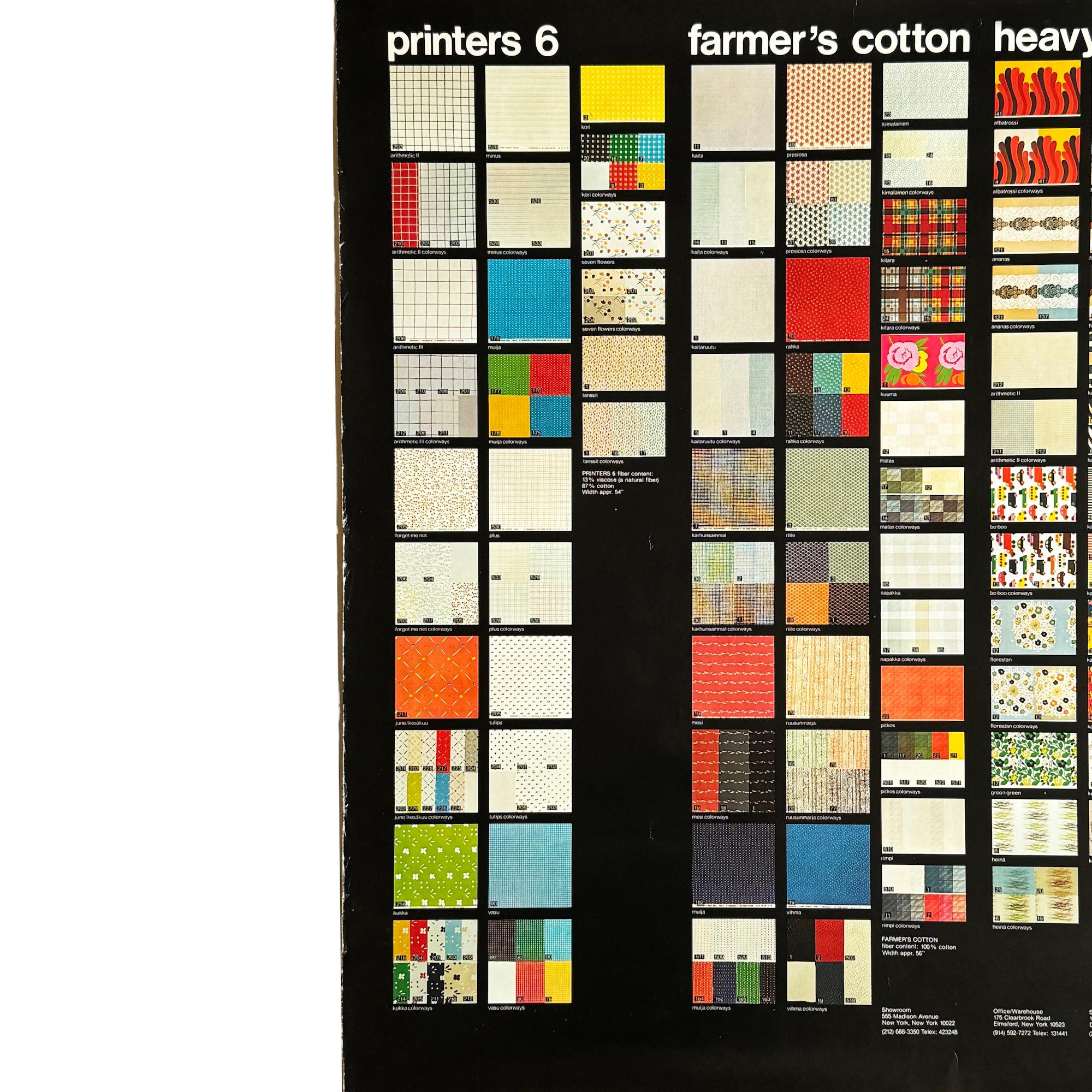 Affiche promotionnelle Marimekko, 1980 Bon état à Brooklyn, NY